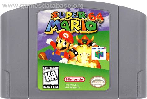 Super Mario 64 - Nintendo N64 - Artwork - Cartridge