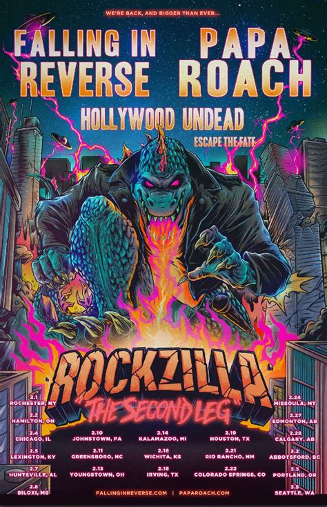 ROCKZILLA RETURNS In 2023! Falling In Reverse and Papa Roach Announce Tour Plans - Icon Vs. Icon