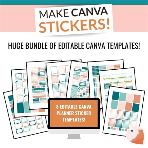 Editable Canva Planner Sticker Templates