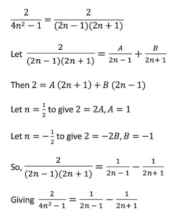 Infinite Telescoping Series Example