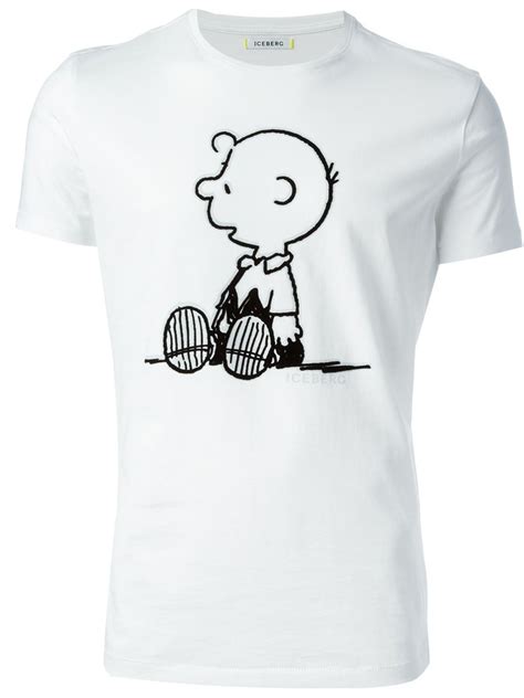 Lyst - Iceberg Charlie Brown Tshirt in White for Men