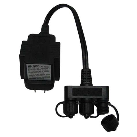 EasyPro 10 Watt Transformer 120 volt to 12 volt with 3 way splitter - MT10 - AZPonds & Supplies