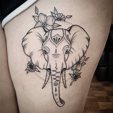 Pin by Betty Oravets on Tus "Me gusta" de Pinterest | Elephant thigh tattoo, Elephant tattoos ...