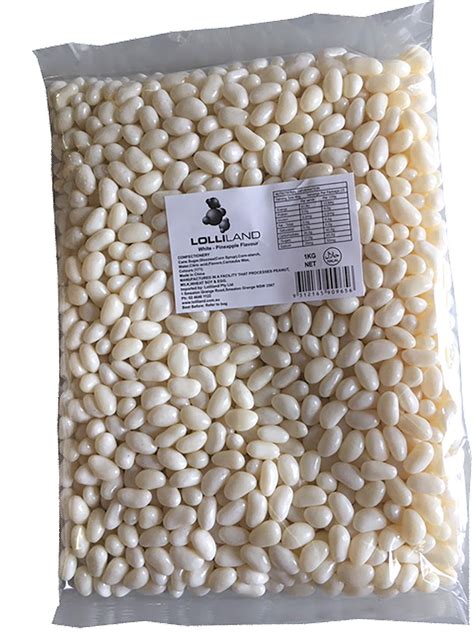 White Jelly Beans - 1kg Bulk Bag - Food Blog