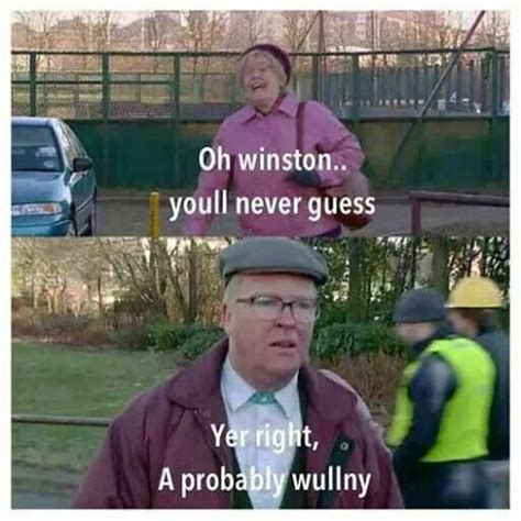 Isa & Winston | Still game quotes, Still game, Still game memes