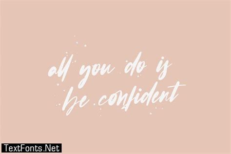 Confidence - Calligraphy Font