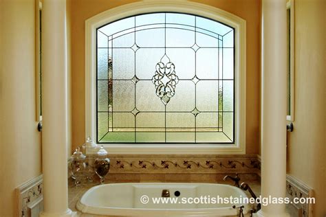 Bathroom Window - Custom Stained Glass