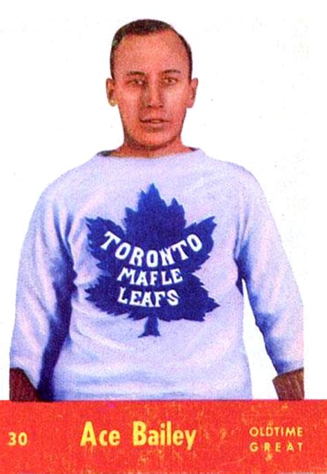 Ace Bailey 1955-56 Parkhurst | Maple leafs hockey, Toronto maple leafs ...