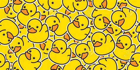 duck seamless pattern vector rubber ducky isolated cartoon illustration bird bath shower repeat ...