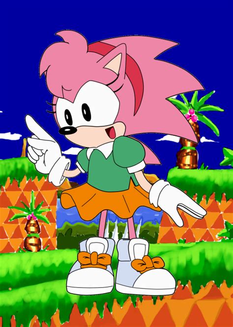 Classic Amy Rose by Reallyfaster on DeviantArt