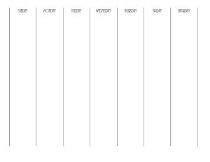 Blank Weekly Calendar | Editable PDF, Word or Image