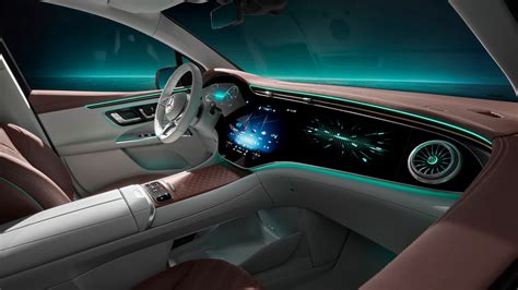 Mercedes-Benz reveals spectacular interior of EQE electric SUV ...