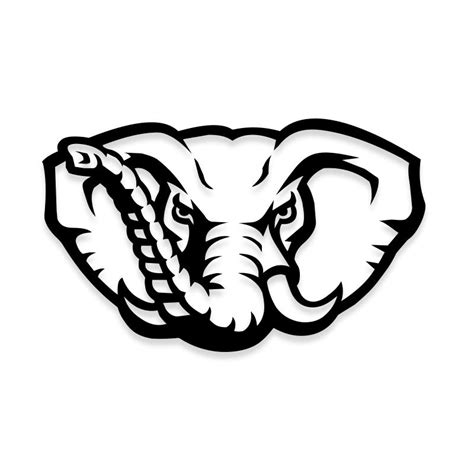 Alabama Mascot Elephant Decal Sticker – Decalfly