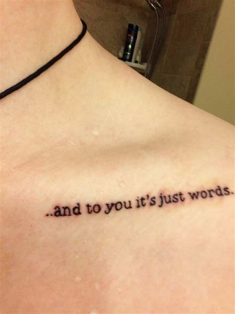 30 Relatable Love Quote Tattoos - TattooBlend