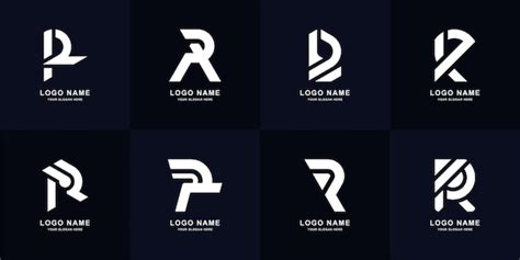 Premium Vector | Collection letter r monogram logo design