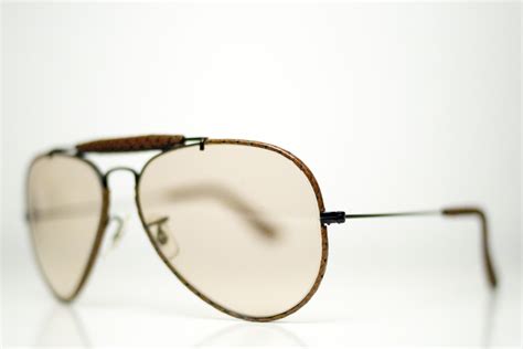 Great Vintage Sunglasses: Ray Ban Outdoorsman Black Leather Edition, B ...