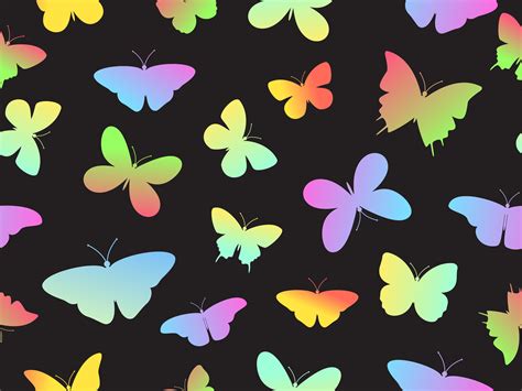 Vector illustration of seamless colorful butterfly pattern background 558990 Vector Art at Vecteezy