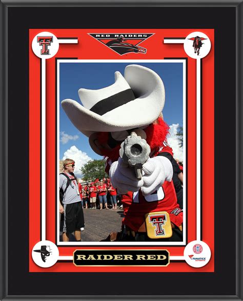 Texas Tech Red Raiders Raider Red Mascot Sublimated 10.5" x 13" Plaque