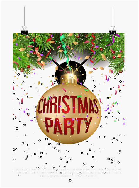 Christmas Party Png Pic - Christmas Party Invitation Clipart ...