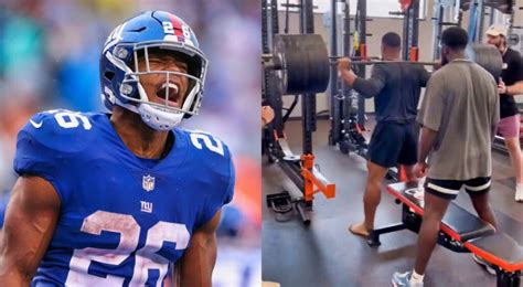 Saquon Barkley Shows Off Insane Feat Of Strength