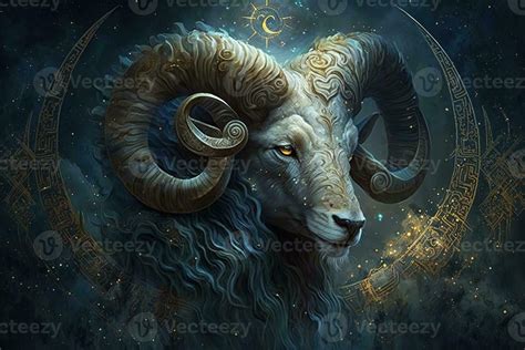 Backdrop of sacred zodiac Aries symbols, astrology, alchemy, magic ...