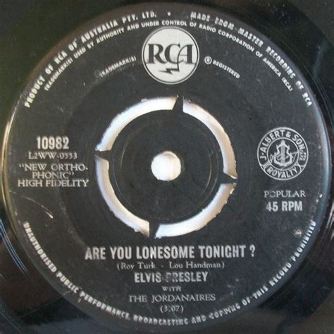 Elvis Presley - Are You Lonesome Tonight? (1960, Vinyl) | Discogs