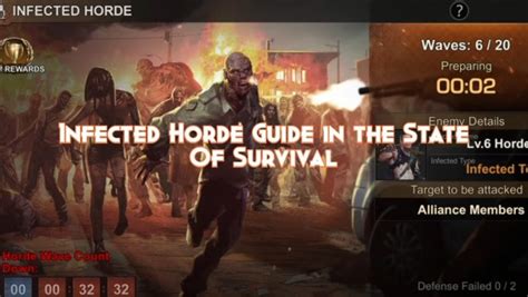 Infected Horde Guide in the State Of Survival - Pillar Of Gaming