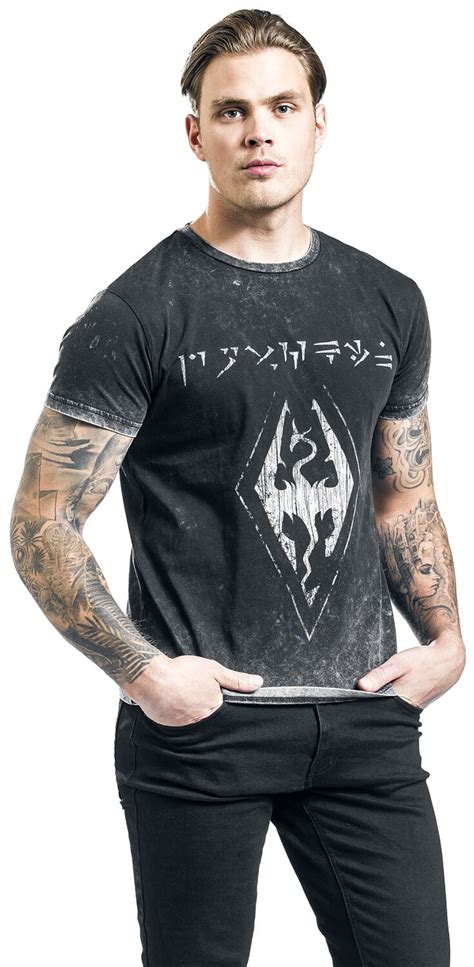 V - Skyrim - Dovahkiin Logo | The Elder Scrolls T-Shirt | EMP