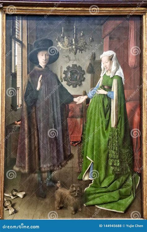 Portrait Of Arnolfini By Jan Van Eyck At The National Gallery Of London Editorial Photo ...