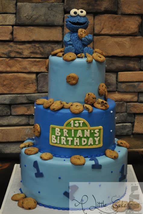 C161-Cookie Monster Birthday Cake