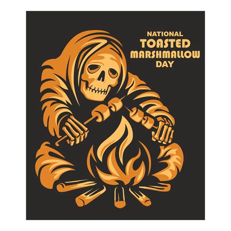 national toasted marshmallow day. illustration vector 27192993 Vector ...