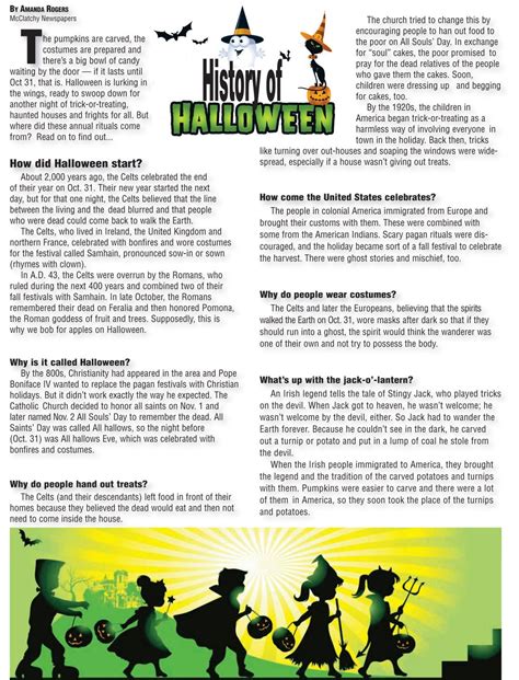 History Of Halloween Worksheet 2022 – Get Halloween 2022 News Update