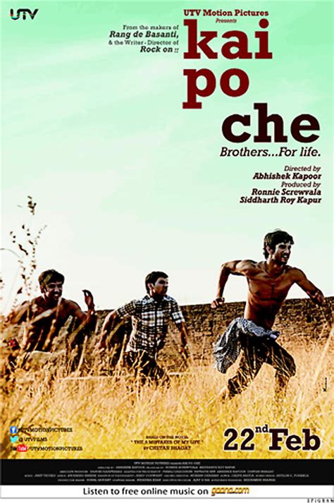 Kai Po Che Latest Poster : kai po che on Rediff Pages