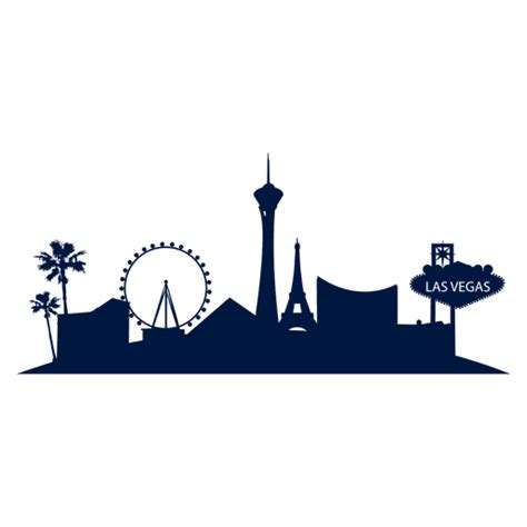 Las Vegas Skyline Cityscape PNG & SVG Design For T-Shirts