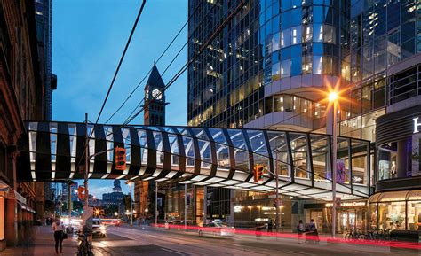 CF Toronto Eaton Centre Bridge Twists Across Busy Thoroughfare | 2019 ...