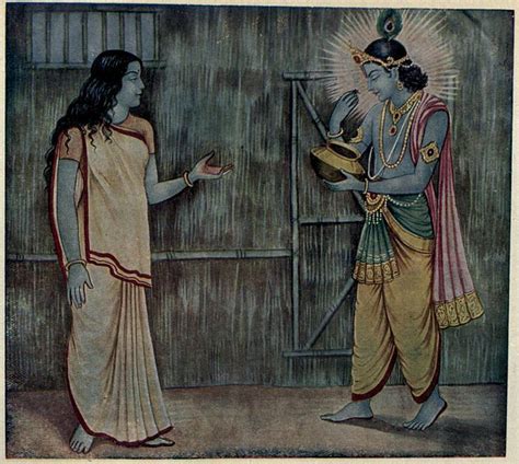 Image source : Draupadi and Krishna (see the full panel here, which also shows Shabari) Details ...