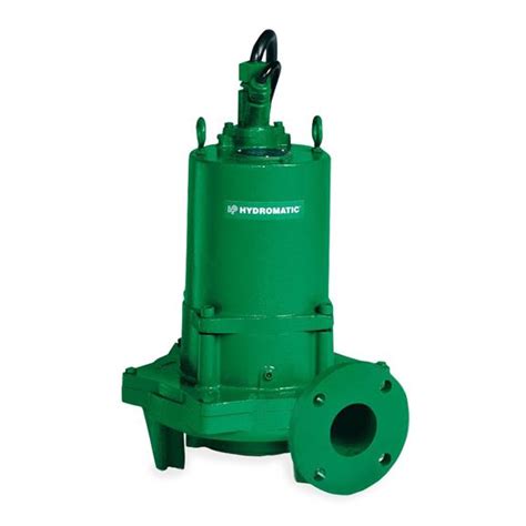 Hydromatic Pump - Hydromatic HPGFH750M3-4 Submersible Sewage Grinder Pump 7.5 HP 230V 3PH Manual ...