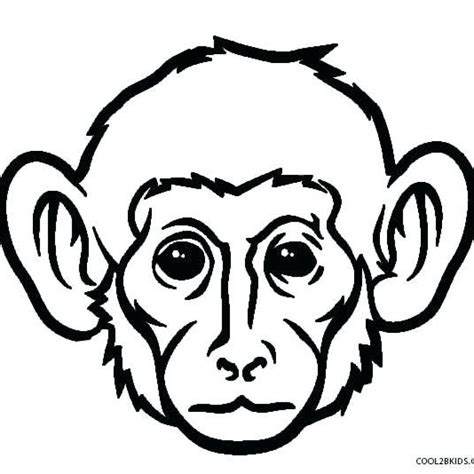 Monkey Line Drawing | Free download on ClipArtMag