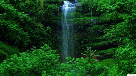 Green Waterfall Wallpapers - Wallpaper Cave