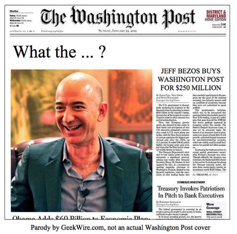 Robots? Kindles? Door desks? How should Bezos reinvent the Washington Post? – GeekWire