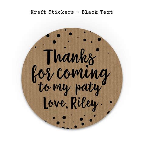 Thank you for coming to my party stickers sheet Stickers for | Etsy