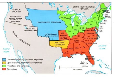 thehistorymaps.com | Missouri compromise, World history lessons, Missouri