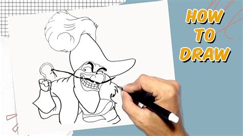 How to Draw Captain Hook - YouTube