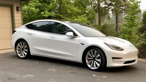 White Tesla Model 3 with tinted windows – Tesla Model 3 Wiki