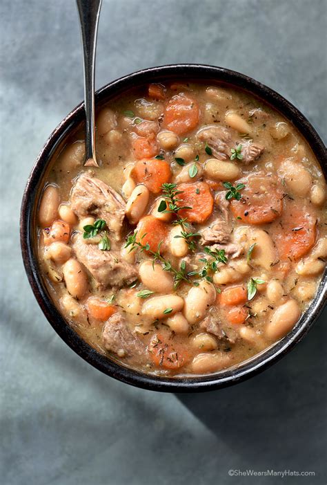 Beef and Bean Soup Recipe | She Wears Many Hats