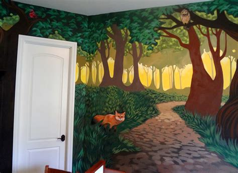 The Talking Walls: Fantastical Forest Nursery Mural... D.O.N.E!