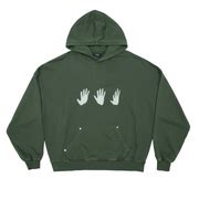 HANDS HOODIE HUNTER GREEN Sale price €49,00 Regular price €74,00