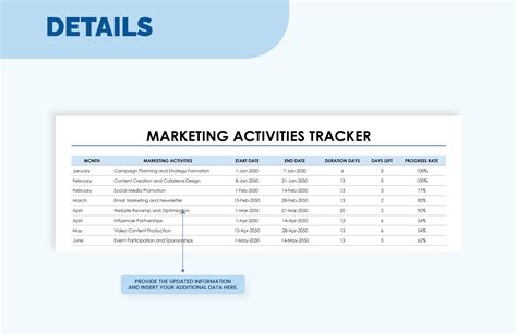 Marketing Timeline Template in Excel, Google Sheets - Download ...