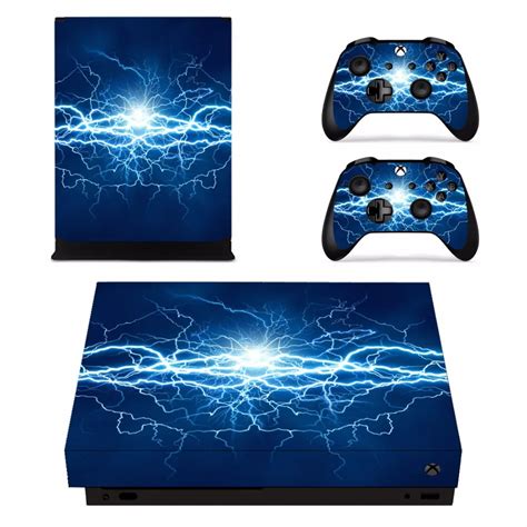 Custom Design Skin Sticker Decal For Microsoft Xbox One X Console and 2 ...