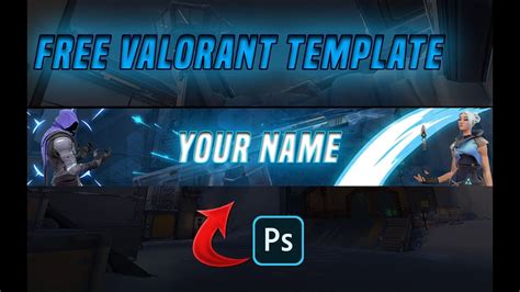 FREE VALORANT TAMPLATE | FREE VALORANT BANNER - YouTube